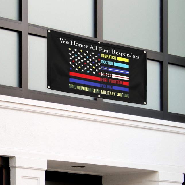 First Responders Banner (Outside Building)