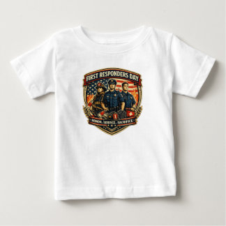 First Responders Day Honour Service Sacrifice Vint Baby T-Shirt