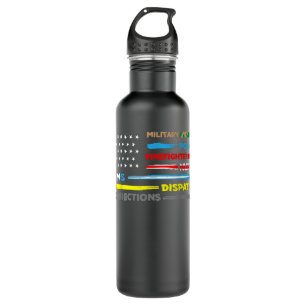 First Responders Hero Flag - Nurse EMS Police Fire 710 Ml Water Bottle