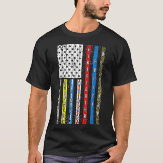 First responders Patriotic  military police T-Shirt