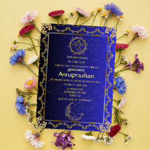 First Rice "Annaprashan" Indian Baby Invitation