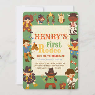 First Rodeo Birthday Invitation