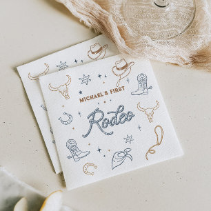 First Rodeo Birthday Party Napkin