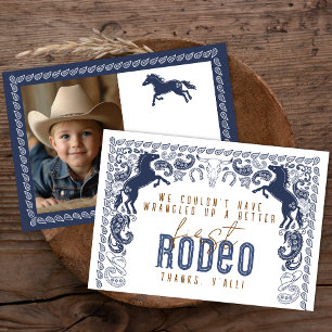 First Rodeo Birthday Party  Thank You Card