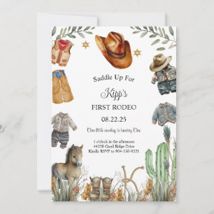 First Rodeo Birthday with Photo template