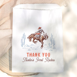First Rodeo Cowboy 1st Birthday Thank You Favour Bags