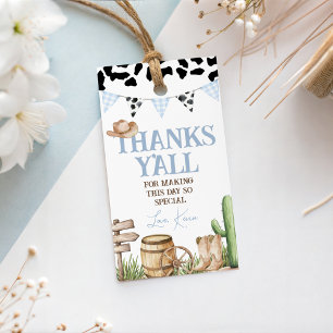 First Rodeo Cowboy Favor Tags