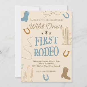 First Rodeo First Birthday Party Invitation