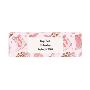 First Rodeo Girls Return Address Label