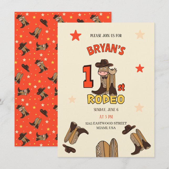 First Rodeo Invitation (Front/Back)