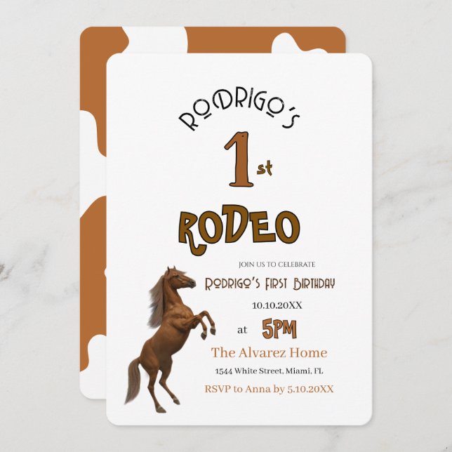 First Rodeo Invitation (Front/Back)