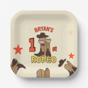 First Rodeo Paper Plate