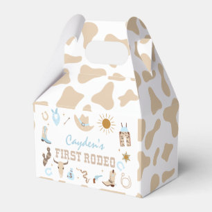 First Rodeo Pastel First Birthday Favour Box