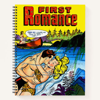 First Romance 07 Pretty Girl Vintage Comics Notebook