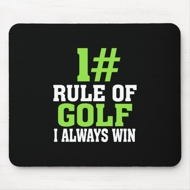 First Rule Of Golf Mouse Mat (Front)