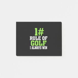 First Rule Of Golf Post-it Notes