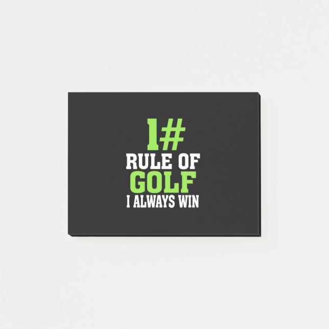 First Rule Of Golf Post-it Notes (Front)