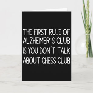 First Rule Of Heimerheimer Club Funny Heimerheimer Card