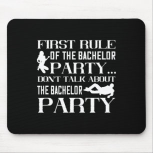 First Rule Stag Groomsmen Groom Wedding Bachelor P Mouse Mat