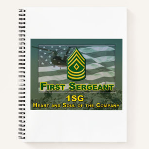 First Sergeant Commemorative Gift Notebook