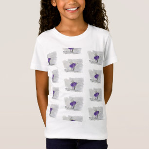 First Sign of Spring: Purple Crocus Snow Purble Fl T-Shirt