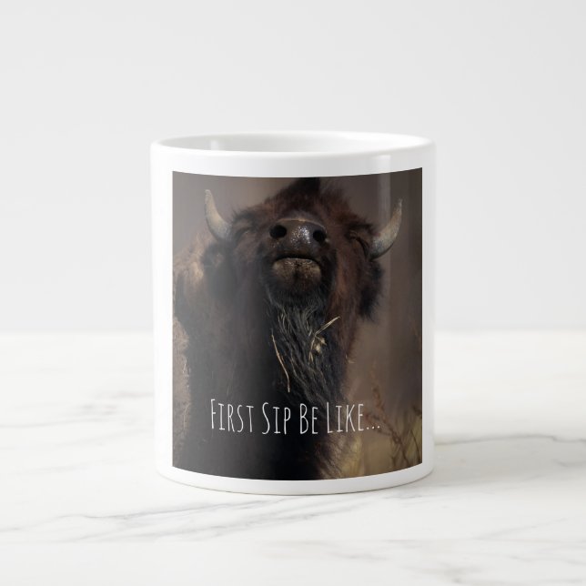 First Sip!  Large Coffee Mug (Front)