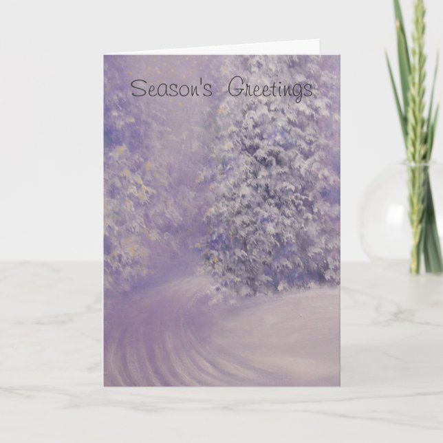 FIRST SNOW, CHRISTMAS CARD (Front)