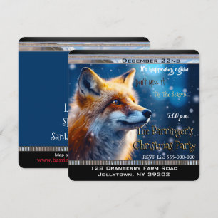 First Snow Fox Annual Christmas Party Invitation