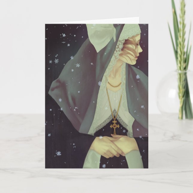 'First Snow' Greeting Card (Front)