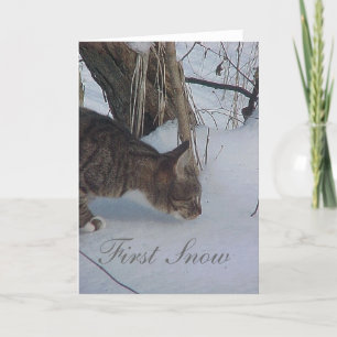 First Snow Holiday Card