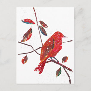 First Snow Holiday Season Postcard