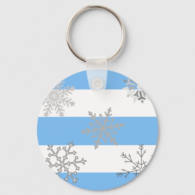First Snow in a Winter Wonderland Key Ring (Front)