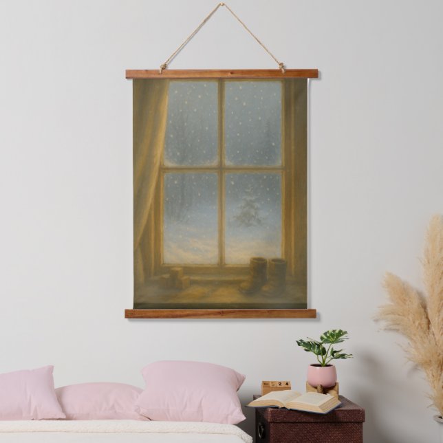 First Snow – Magic Beyond the Glass Hanging Tapestry (Bedroom)