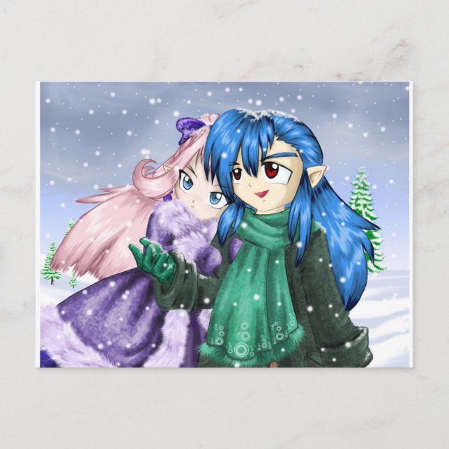 First Snow Postcard (Front)