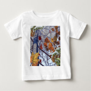 First Snow Winter Camouflage Decor Baby T-Shirt