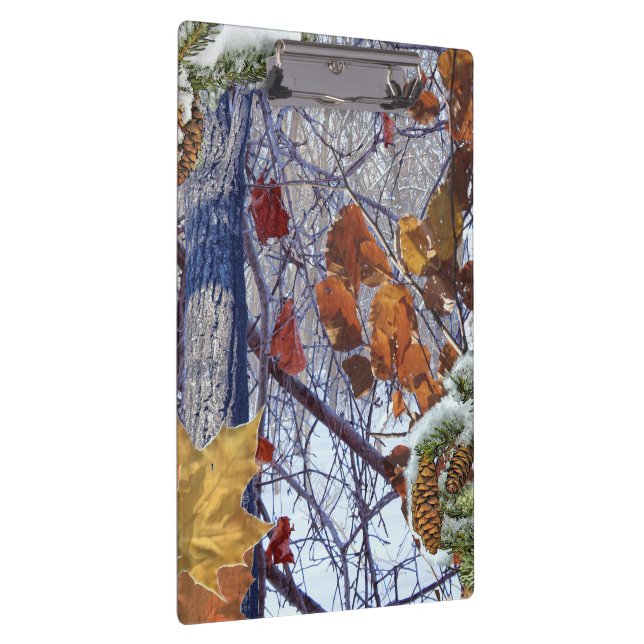 First Snow Winter Camouflage Print Clipboard (Right)