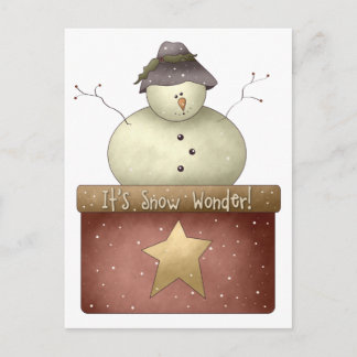 First Snowel · It's Snow Wonder! Postcard