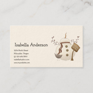 First Snowel · Snowman Business Card