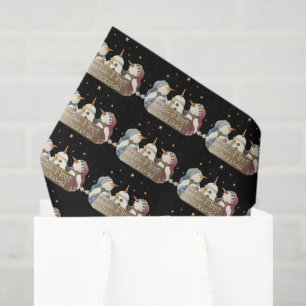 First snowel Snowman tissue paper