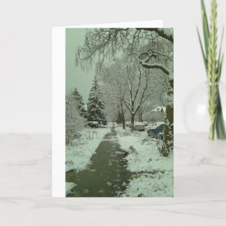 First Snowfall Holiday Card