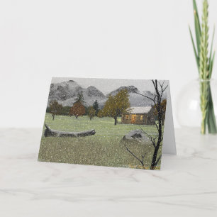 First Snowfall Holiday Card