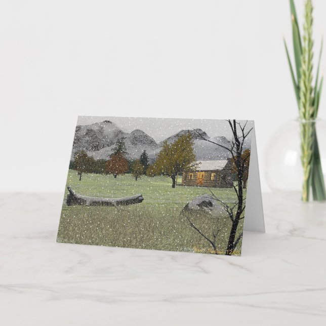 First Snowfall Holiday Card (Front)