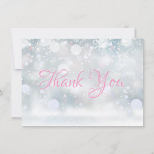 First Snowflakes Thank You Card