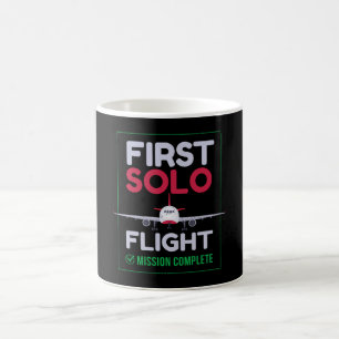 First Solo Flight Airplane First Flight Coffee Mug