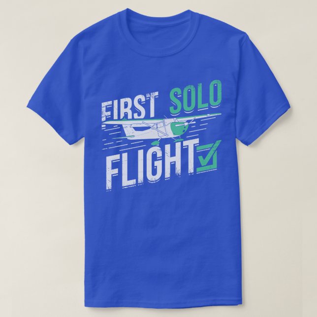 First Solo Flight Pilot Gift  T-Shirt (Design Front)