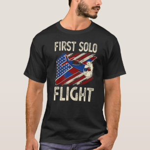 First Solo Flight Plane Aircraft Pilot Flight T-Shirt