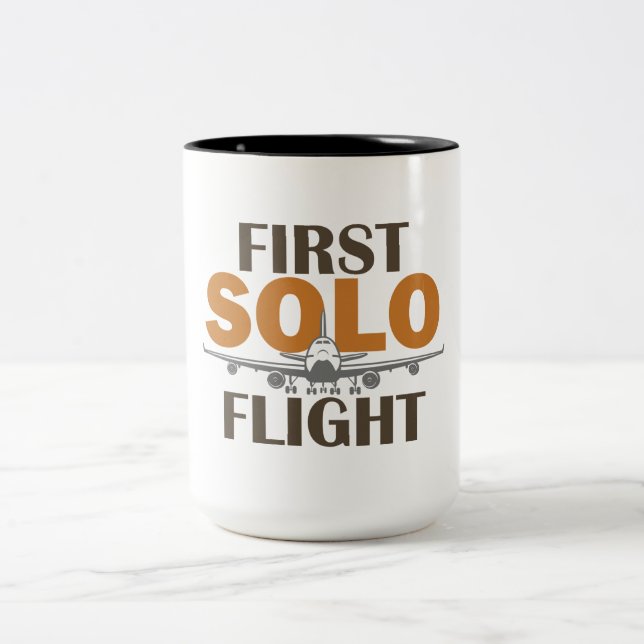 First Solo Flight Two-Tone Coffee Mug (Center)