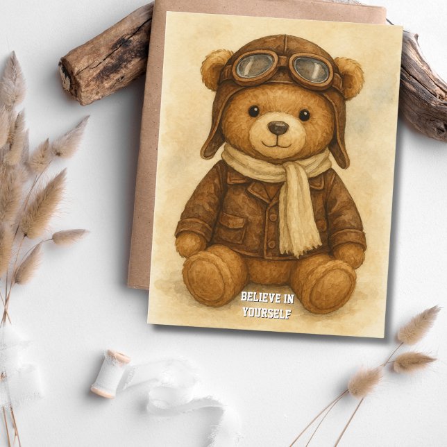 First Solo Simple Aeroplane, Personalised Aviation Postcard (Creator Uploaded)