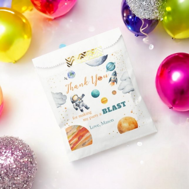First Space Expedition Birthday Boy Astronaut Favour Bags (Creator Uploaded)