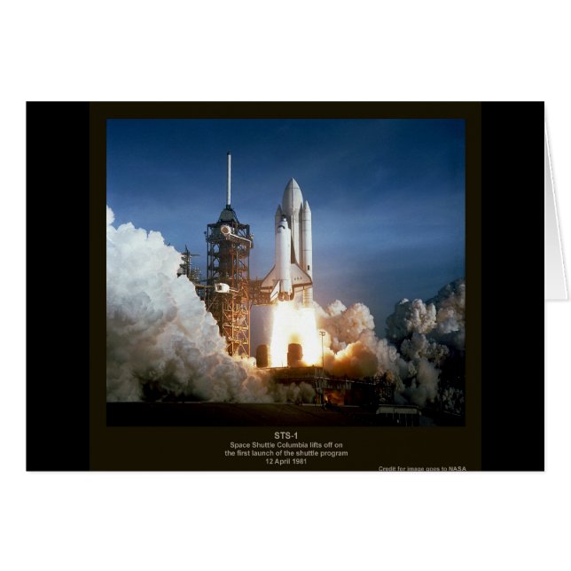 First Space Shuttle launch STS-1 Columbia (Front Horizontal)